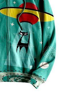 Vintage Printed Cartoon Sweatshirt
