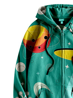 Vintage Printed Cartoon Sweatshirt