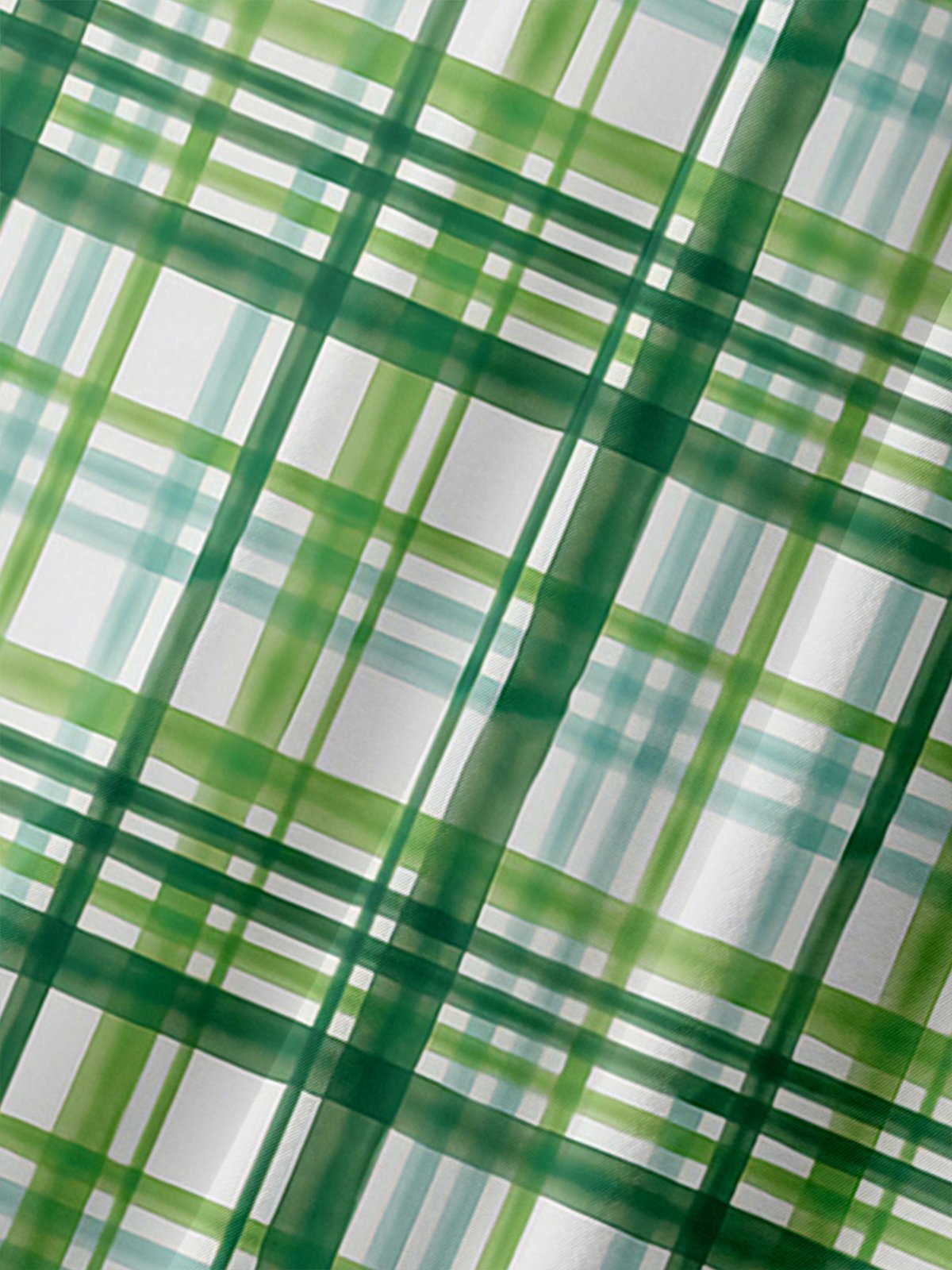 Holiday Leisure St. Patrick's Day Element Green Striped Pattern Hawaiian Style Printed Shirt Top