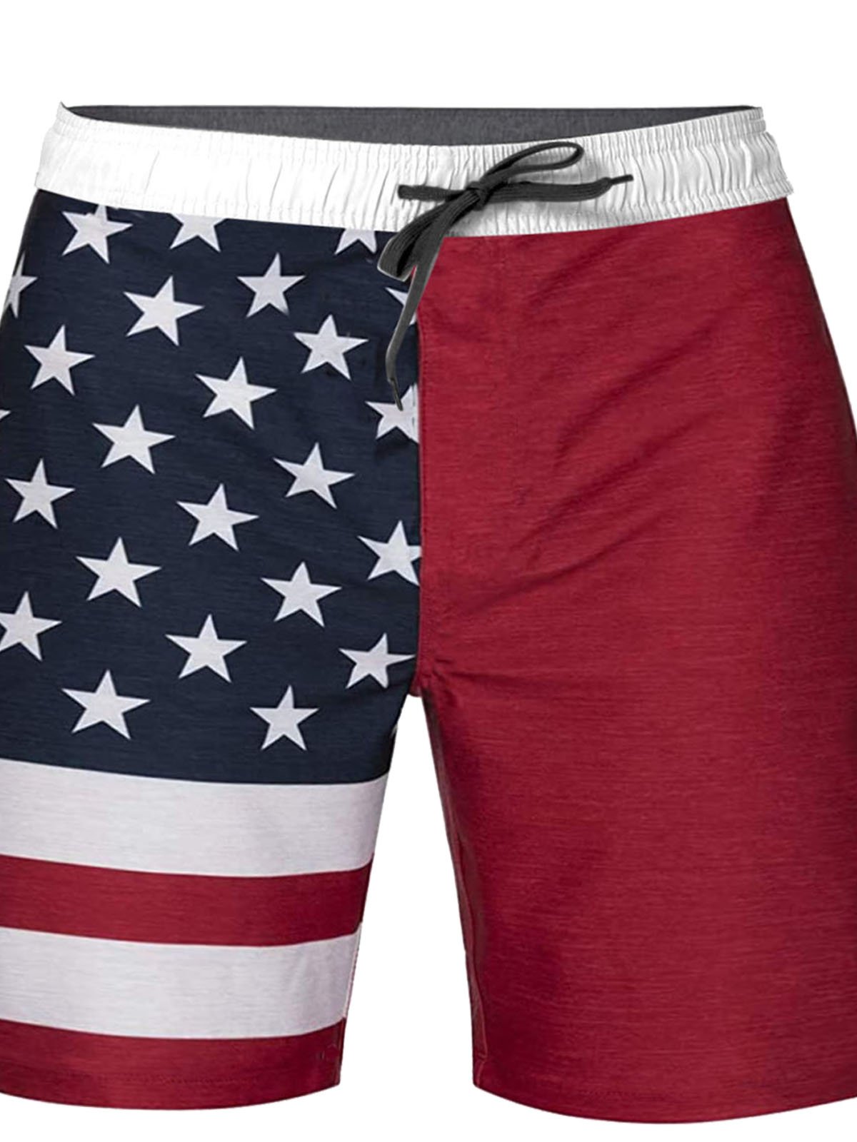 Flag Graphic Men's Casual Beach Shorts