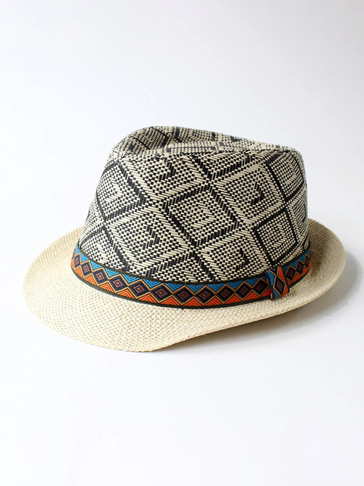 Mens Outdoor Sun Protection Straw Hat