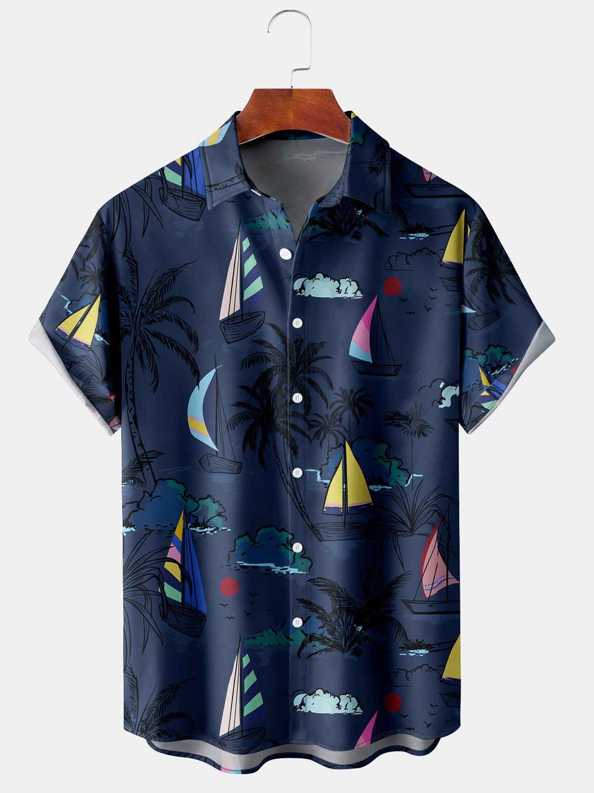 Men's Casual Breathable Short Sleeve Hawaiian Shirt