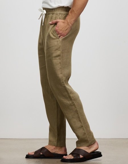 Cotton And linen Style American Casual Basic Wild linen Trousers