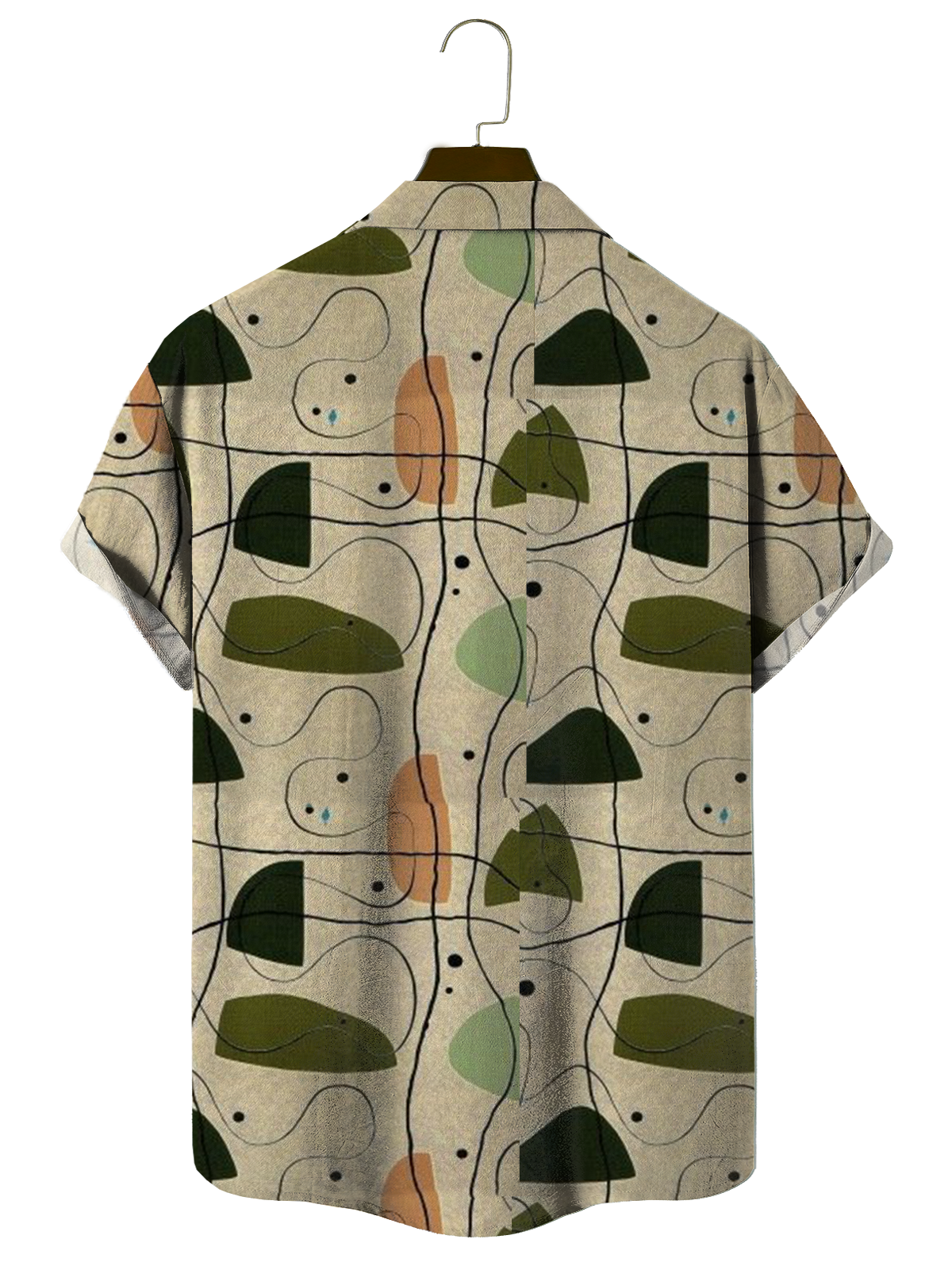 Cozy Linen Shirt Cotton Linen Style Geometric Striped Cozy Linen Shirt