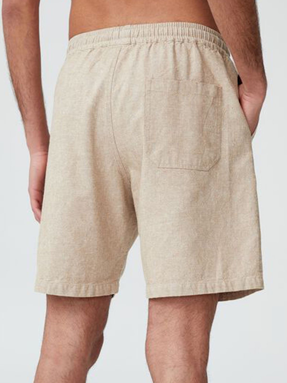 Cotton Linen Hawaiian Casual Shorts
