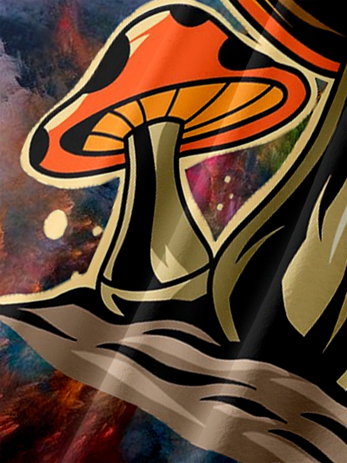 Men's Hippie Culture Print Anti-Wrinkle Moisture Wicking Fabric Fashion Hawaiian Lapel Short Sleeve Shirts