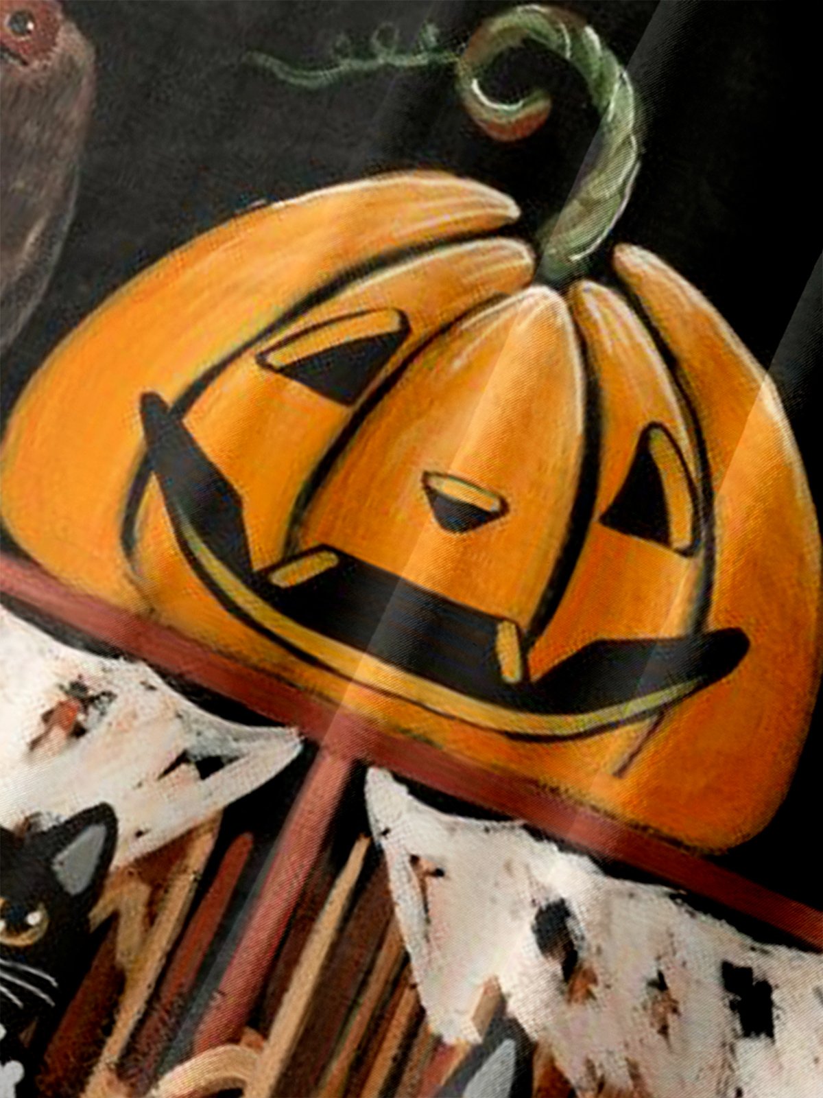 Men's Halloween Print Anti-Wrinkle Moisture Wicking Fabric Fashion Hawaiian Lapel Short Sleeve Shirts