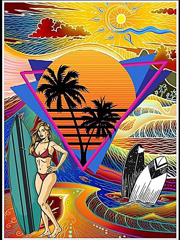 Men's Hawaiian Surf Floral Print Moisture Wicking Fabric Fashion Lapel Short Sleeve Shirts