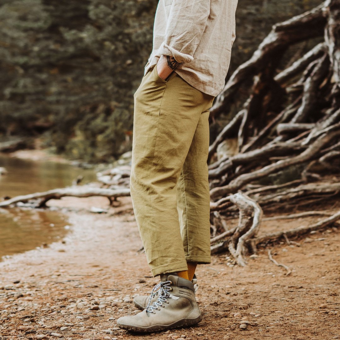 Cotton And linen Style American Casual Basic Wild linen Trousers