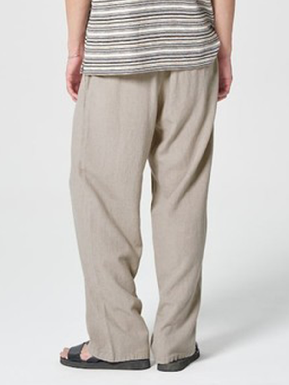 Cotton And linen Style American Casual Basic Wild linen Trousers