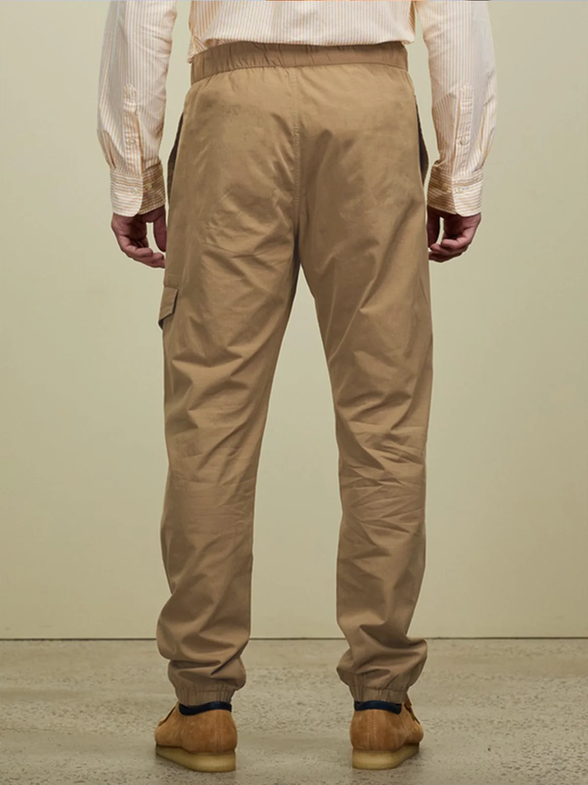 Cotton and linen style based leisure trousers