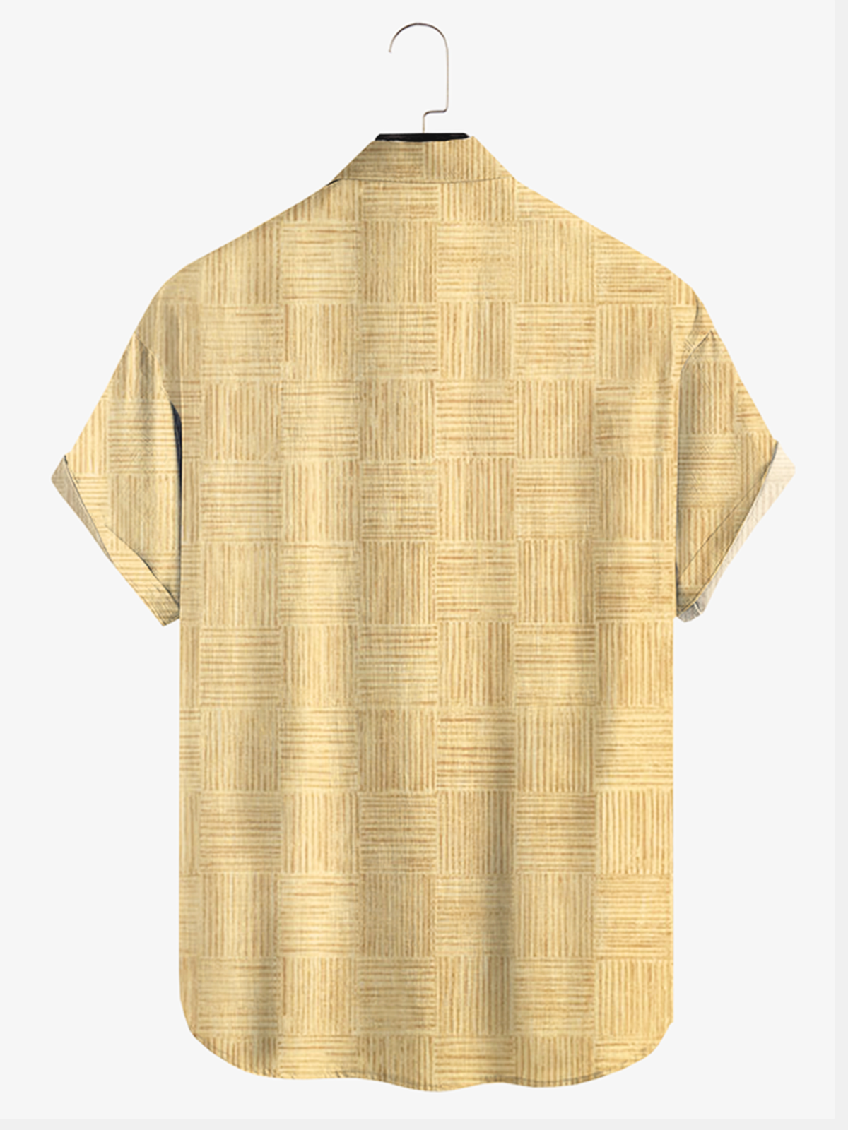 Printed cotton and linen style plants coconut comfortable linen shirts with short sleeves