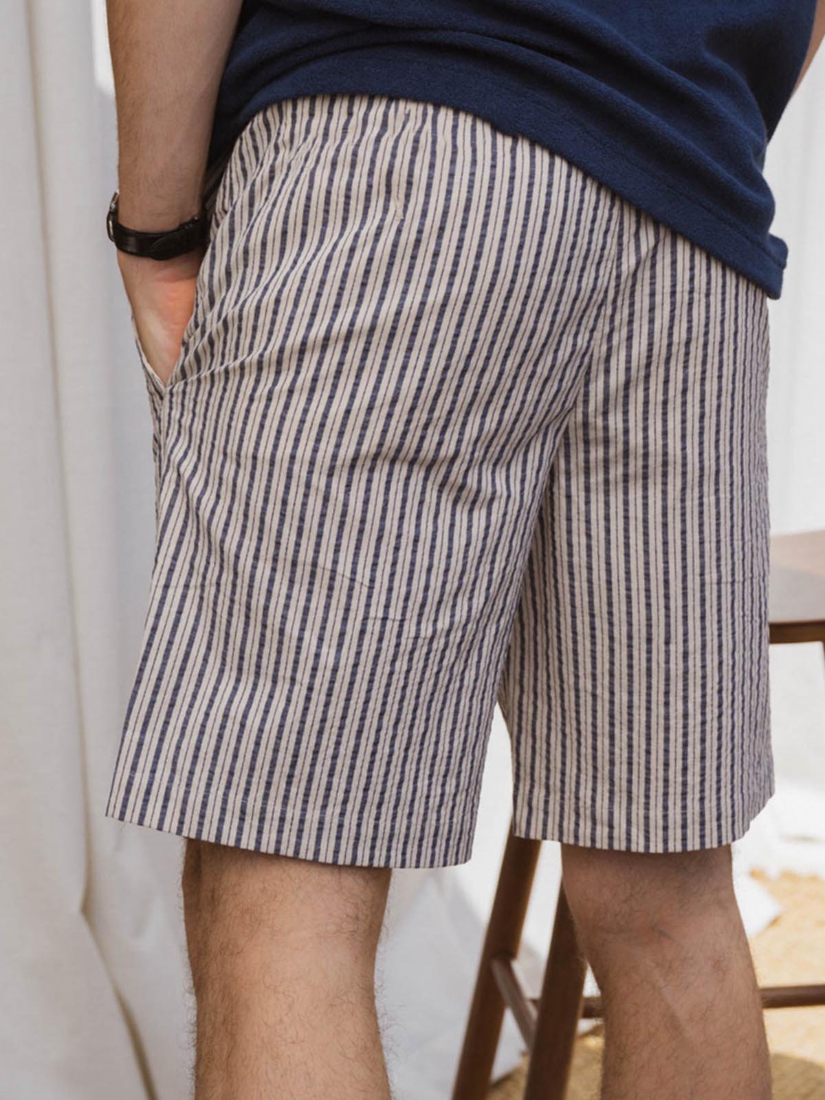 Men's Bubble Wrinkle Casual Shorts