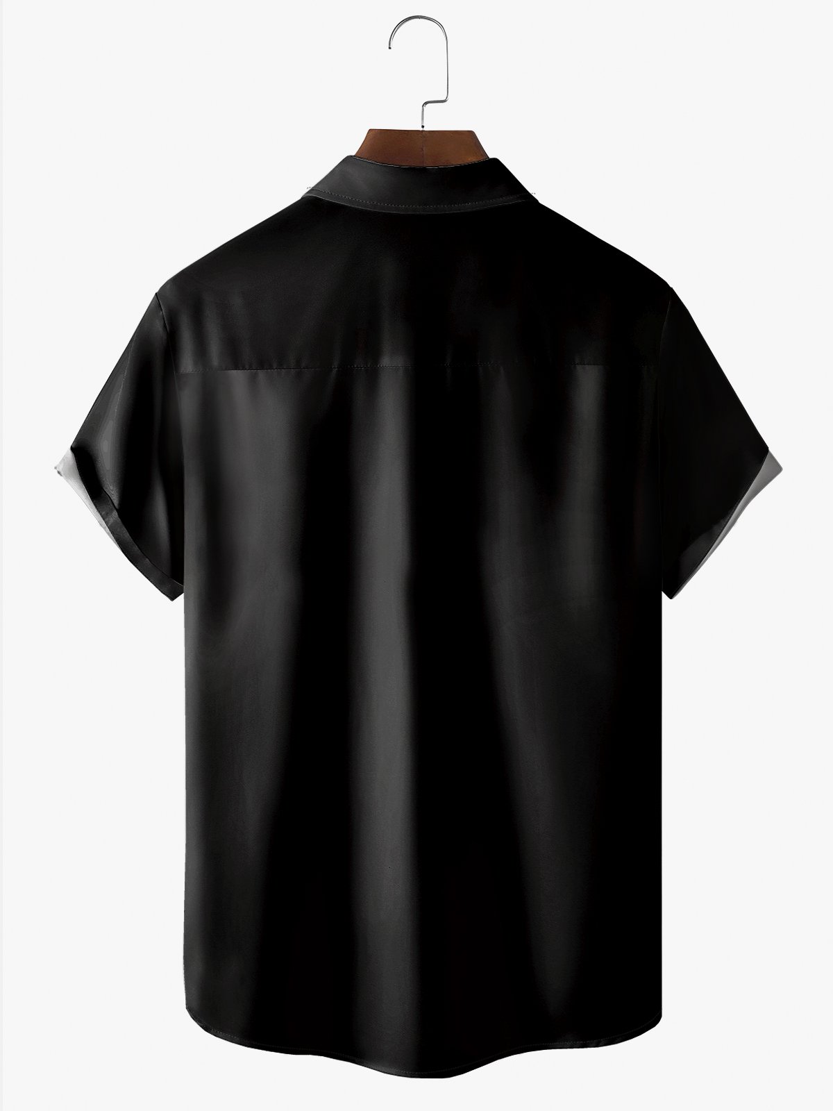 Men's Geometric Art Print Fashion Hawaiian Lapel Short Sleeve Shirt