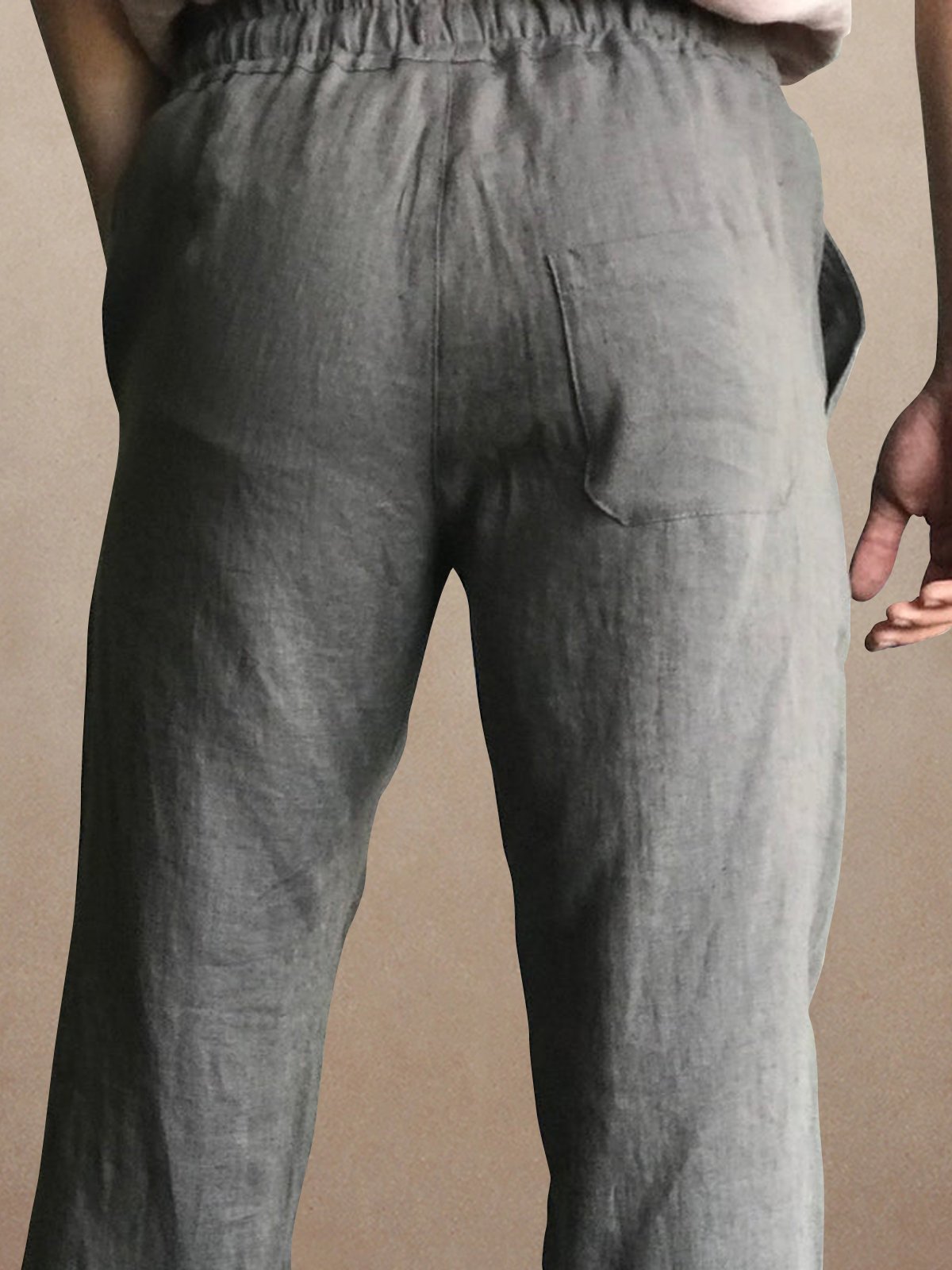 Men's Cotton Linen Casual Trousers