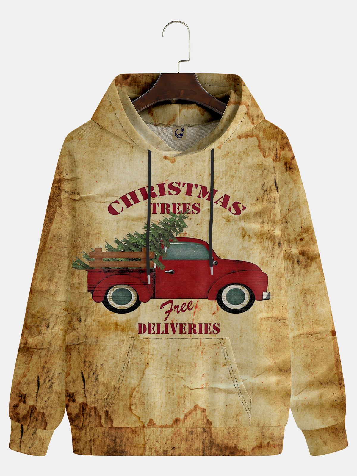 Car Christmas Tree Hoodie Sweatshirt