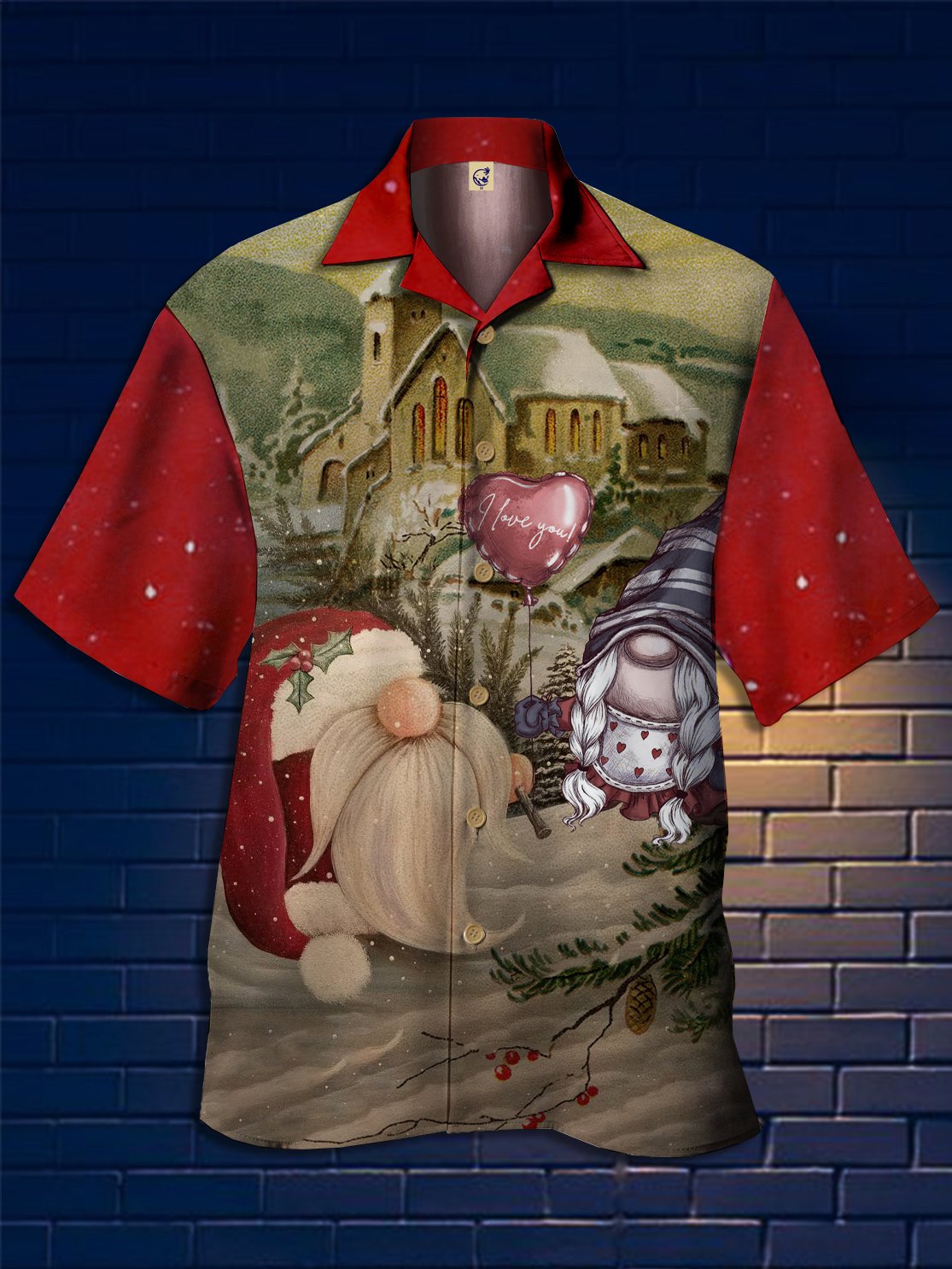 Christmas Gnomes Camp Shirt