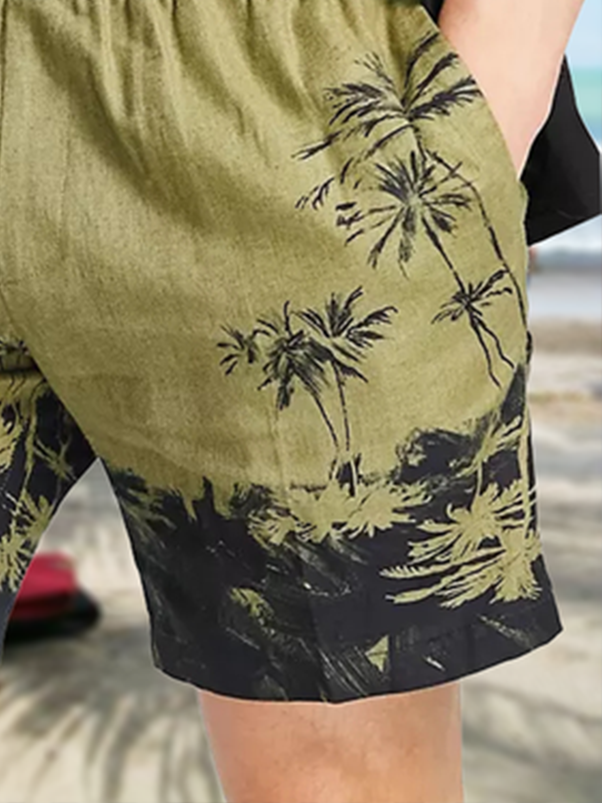 Hawaiian Coconut Tree Beach Shorts
