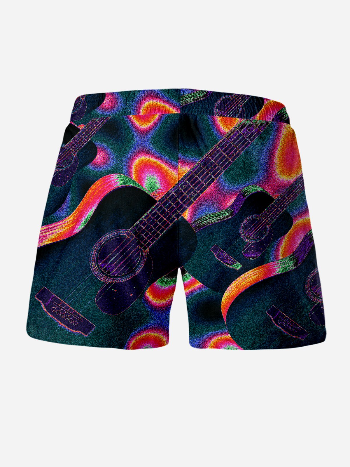 Guitar Drawstring Beach Shorts