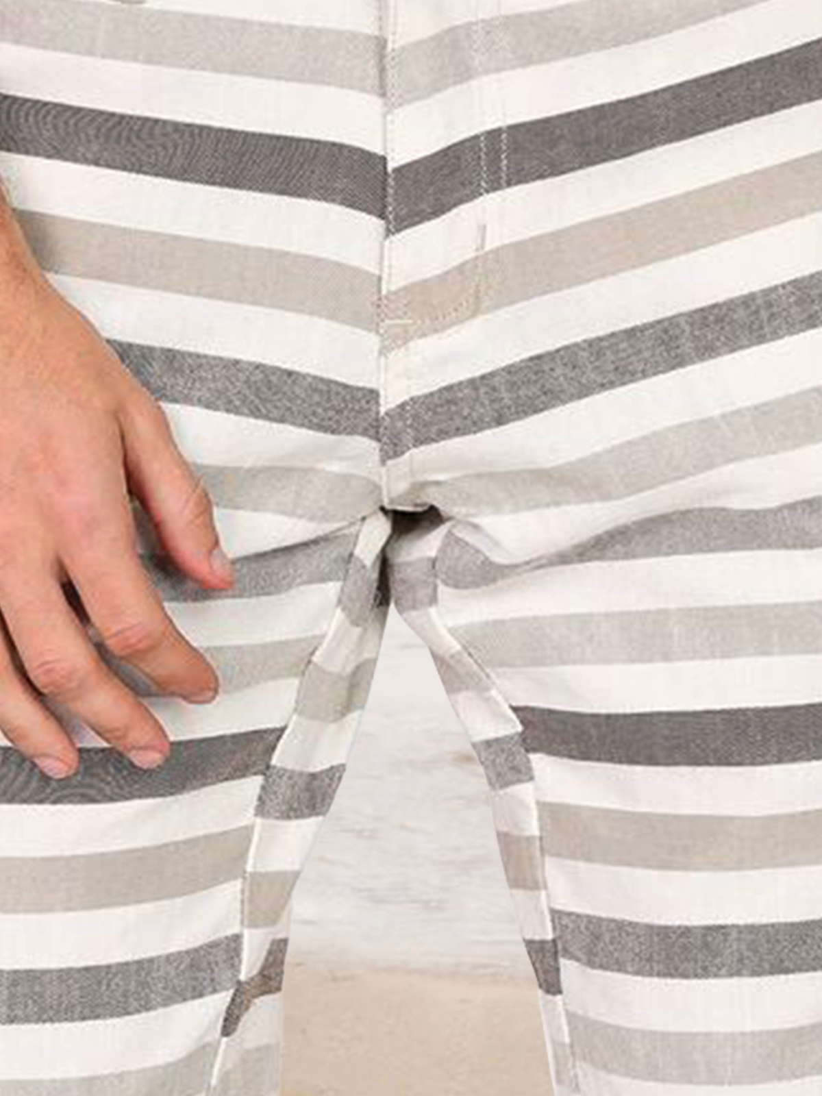 Stripe Casual Bermuda Shorts