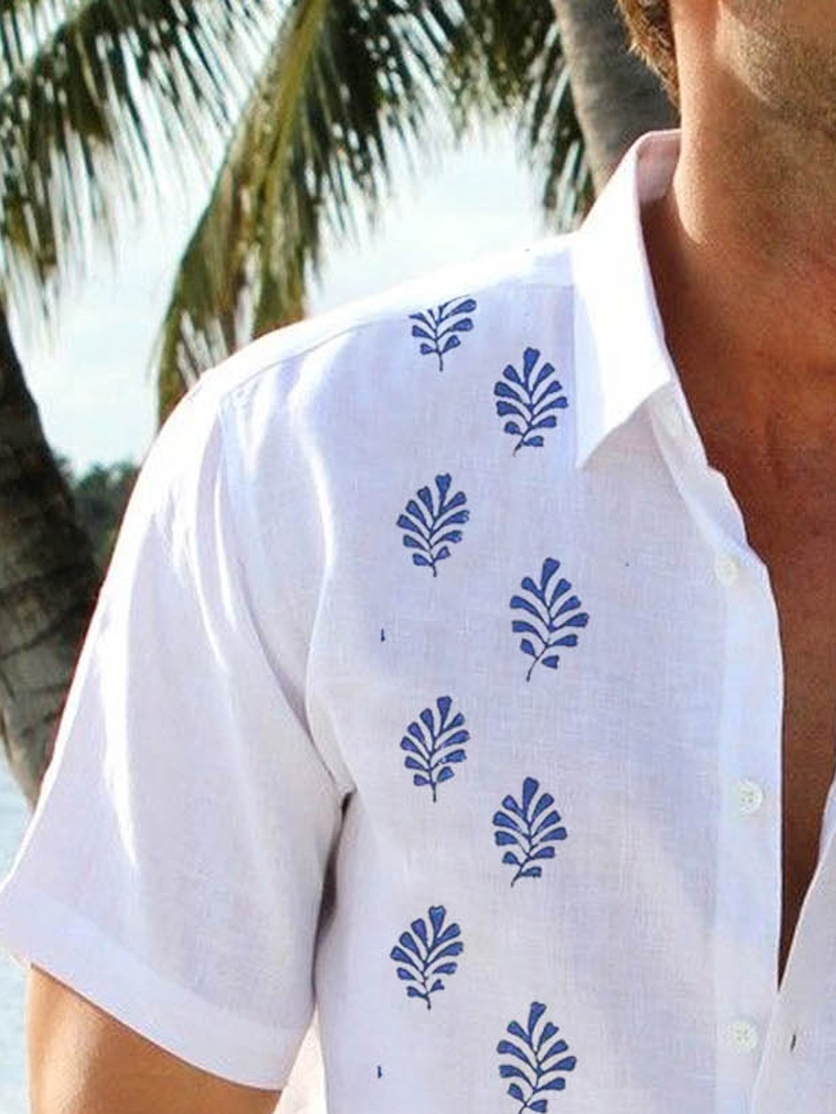 Leaf Short Sleeve Resort Shirt