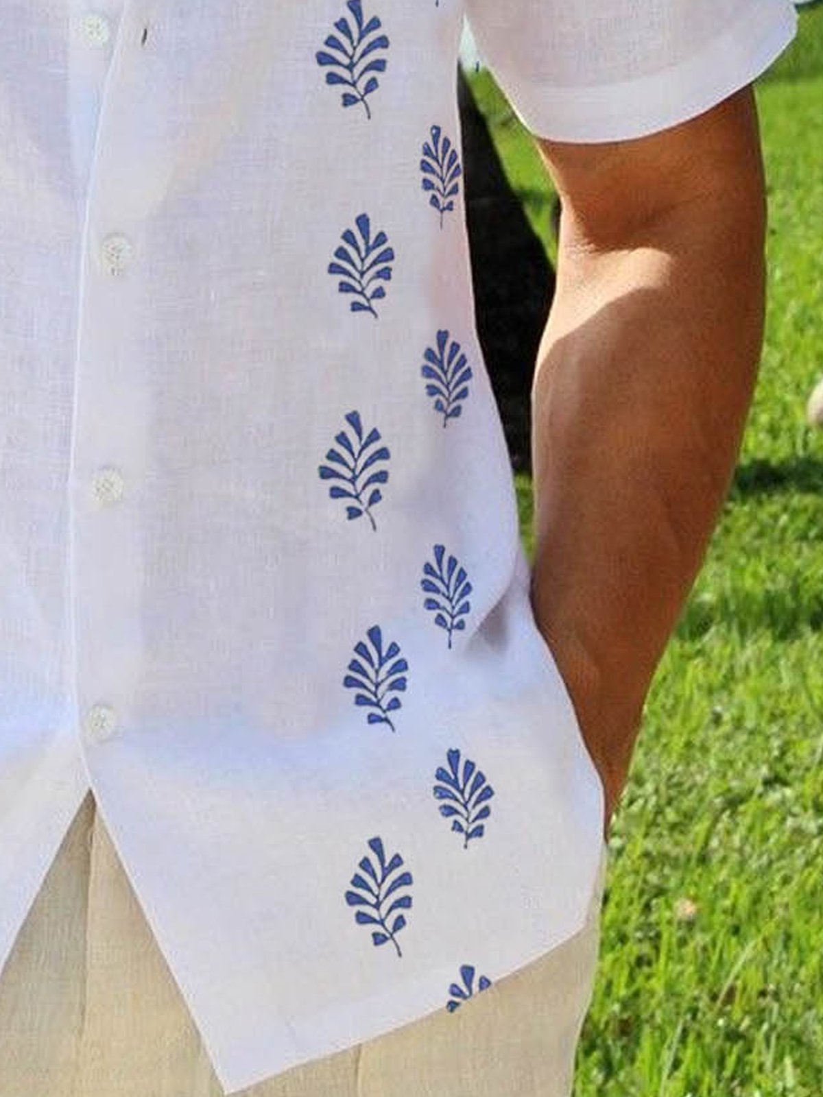 Leaf Short Sleeve Resort Shirt