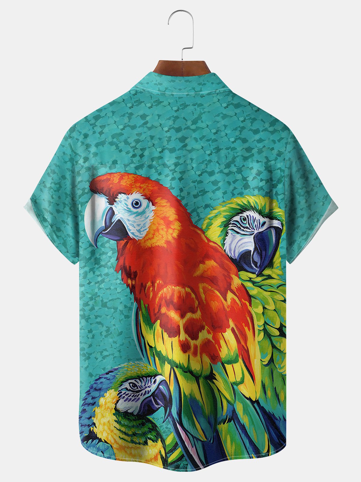 Parrots Chest Pocket Short Sleeve Shirt