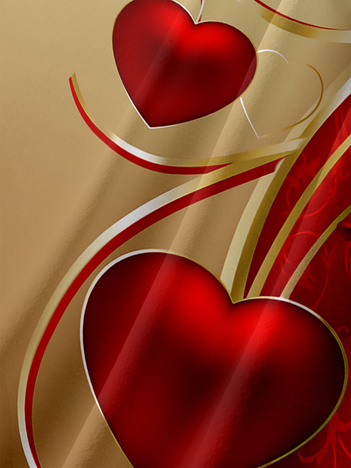 St Valentine‘s Day Heart Chest Pocket Short Sleeve Shirt