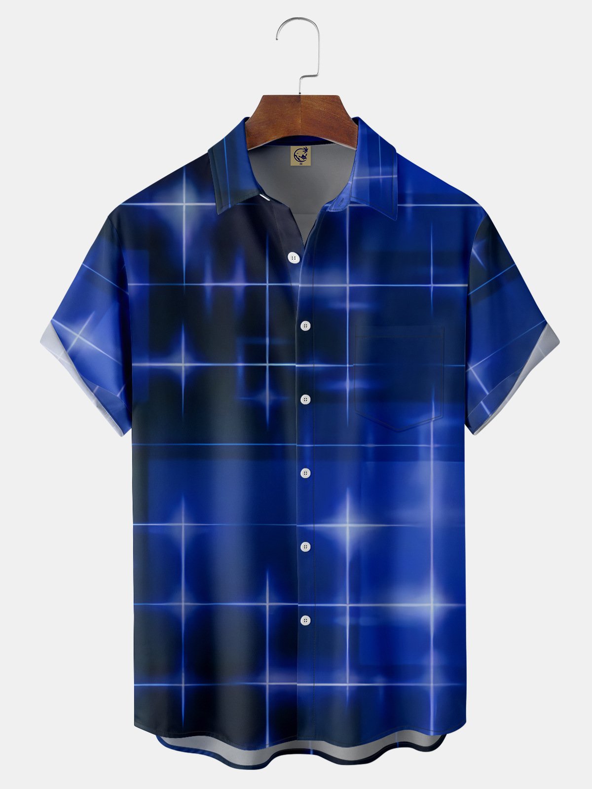Geometry Chest Pocket Short Sleeve Shirt