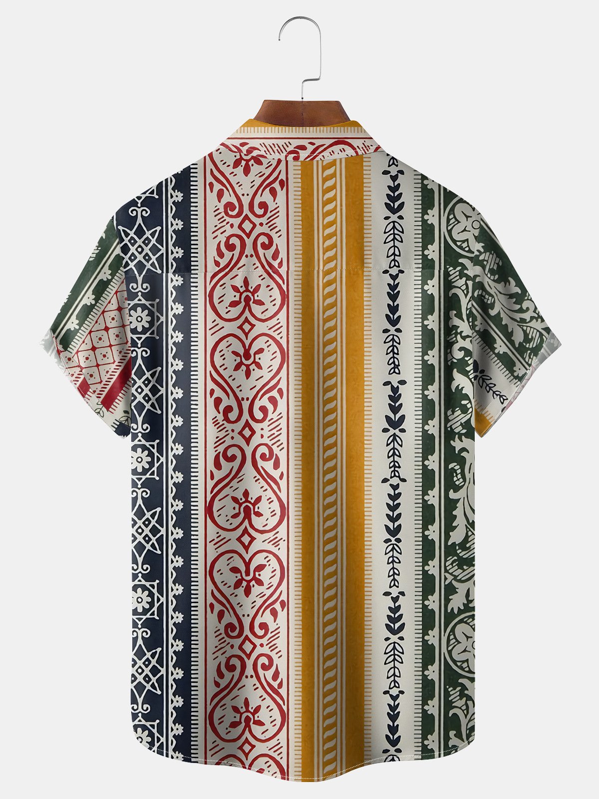 Ethnic Chest Pocket Short Sleeve Casual Shirt