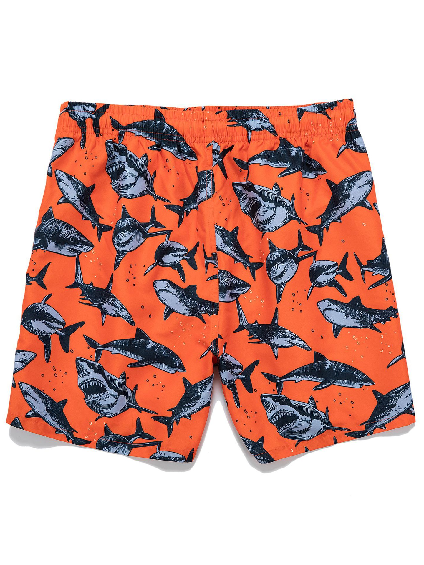 Shark Drawstring Beach Shorts