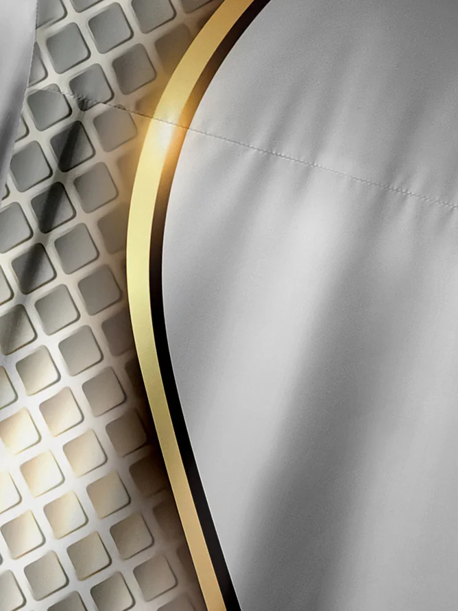 Big Size 3D Texture Chest Pocket Short Sleeve Casual Shirt