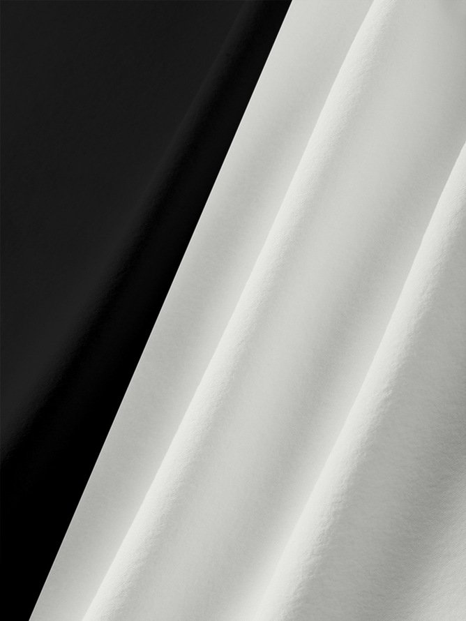 Big Size Crucifix Chest Pocket Short Sleeve Bowling Shirt