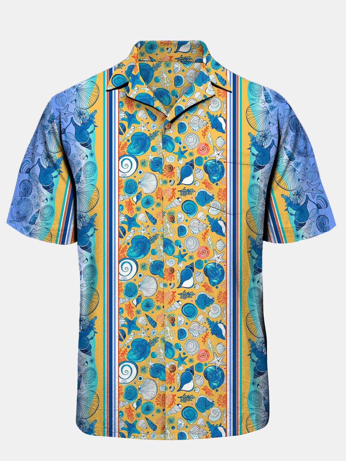 Hardaddy® Cotton Marine Life Bowling Shirt