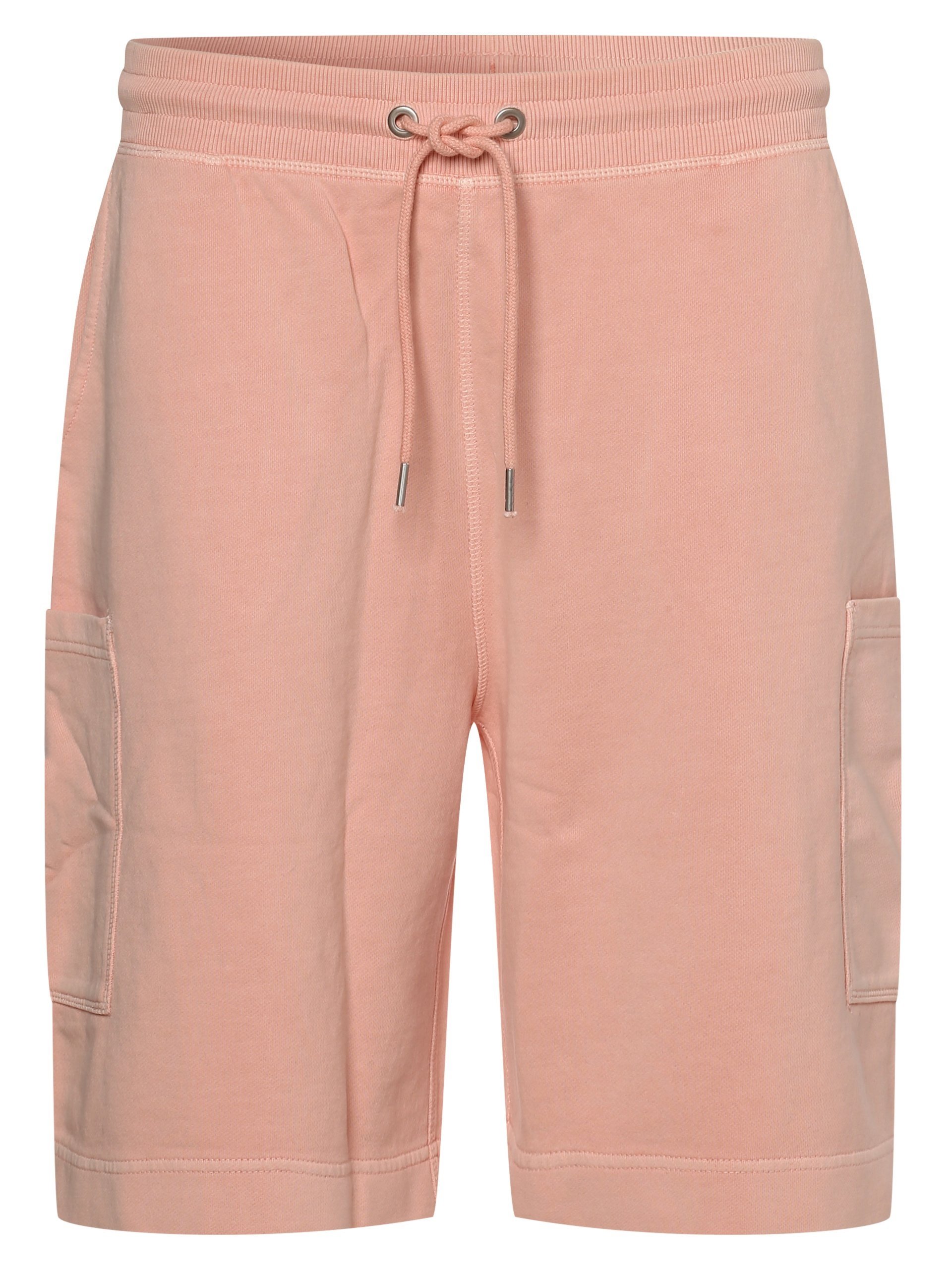 Plain Elastic-Waist Sweatshorts