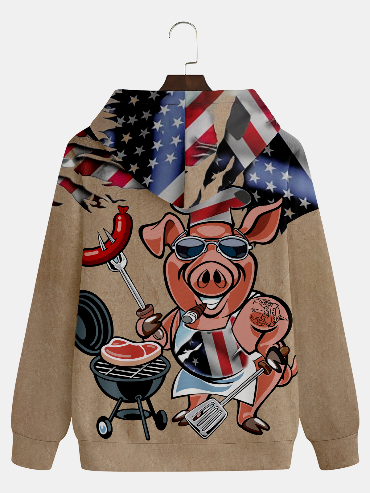 Barbecue Pig Hoodie Sweatshirt