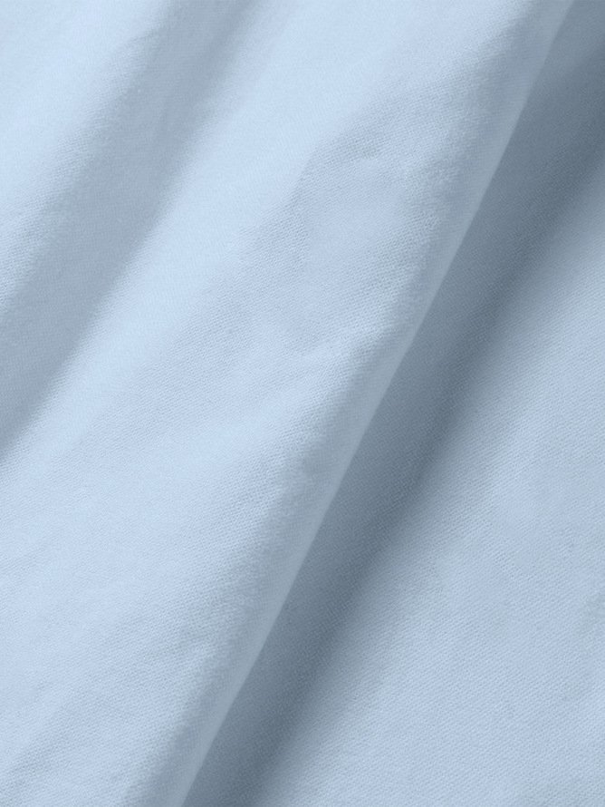 Geometric Plaid Button Short Sleeve Casual Polo Shirt