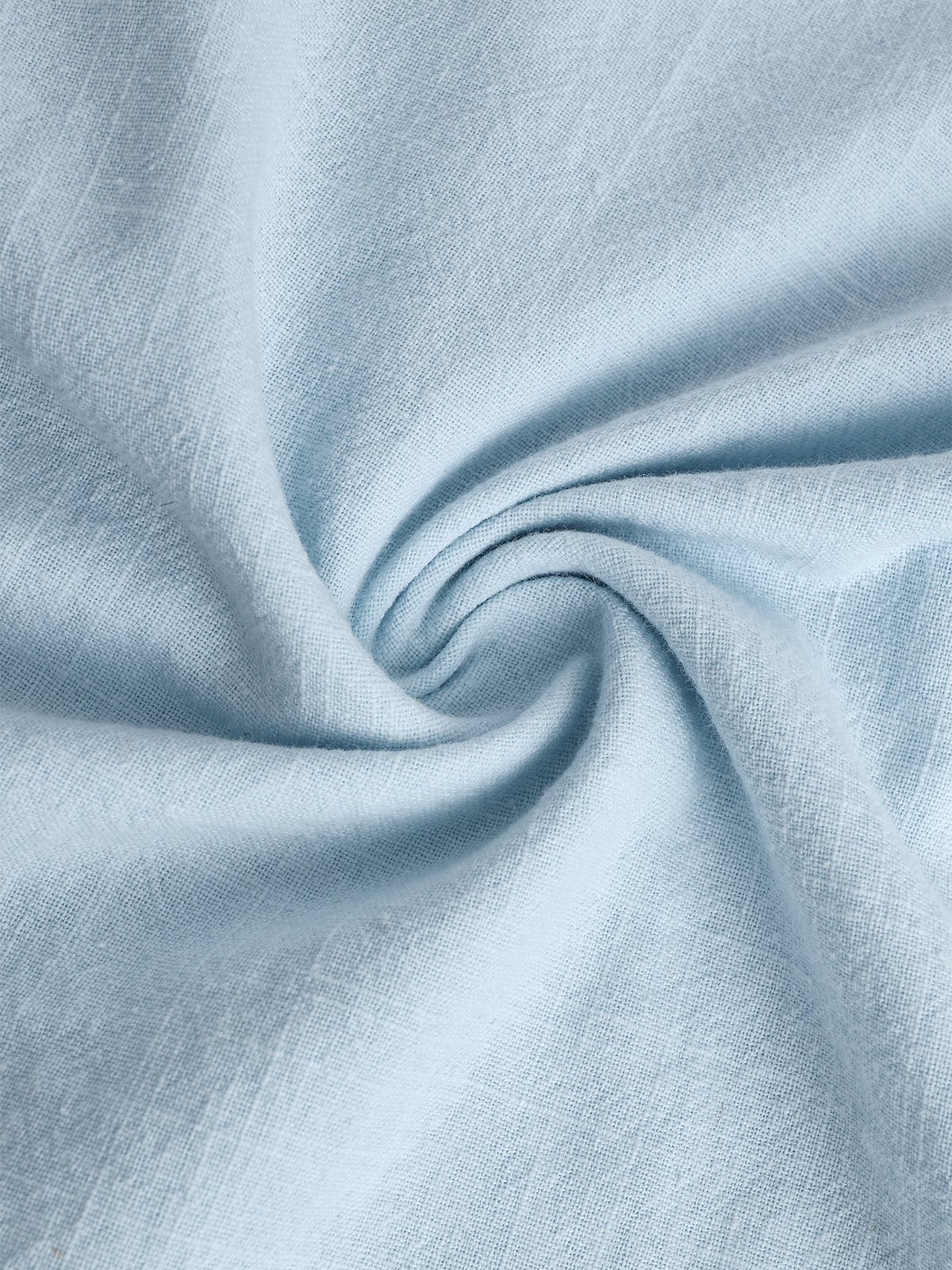 Big Size Cotton Plain Casual Stand Collar Long Sleeve Shirt