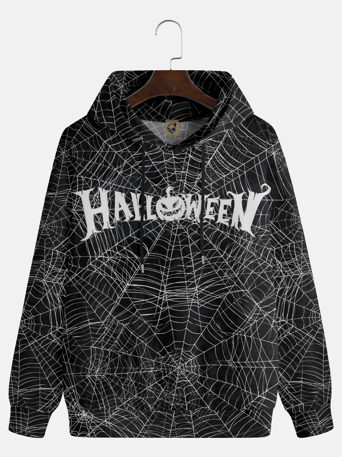 Halloween Spider Web Casual Hoodie