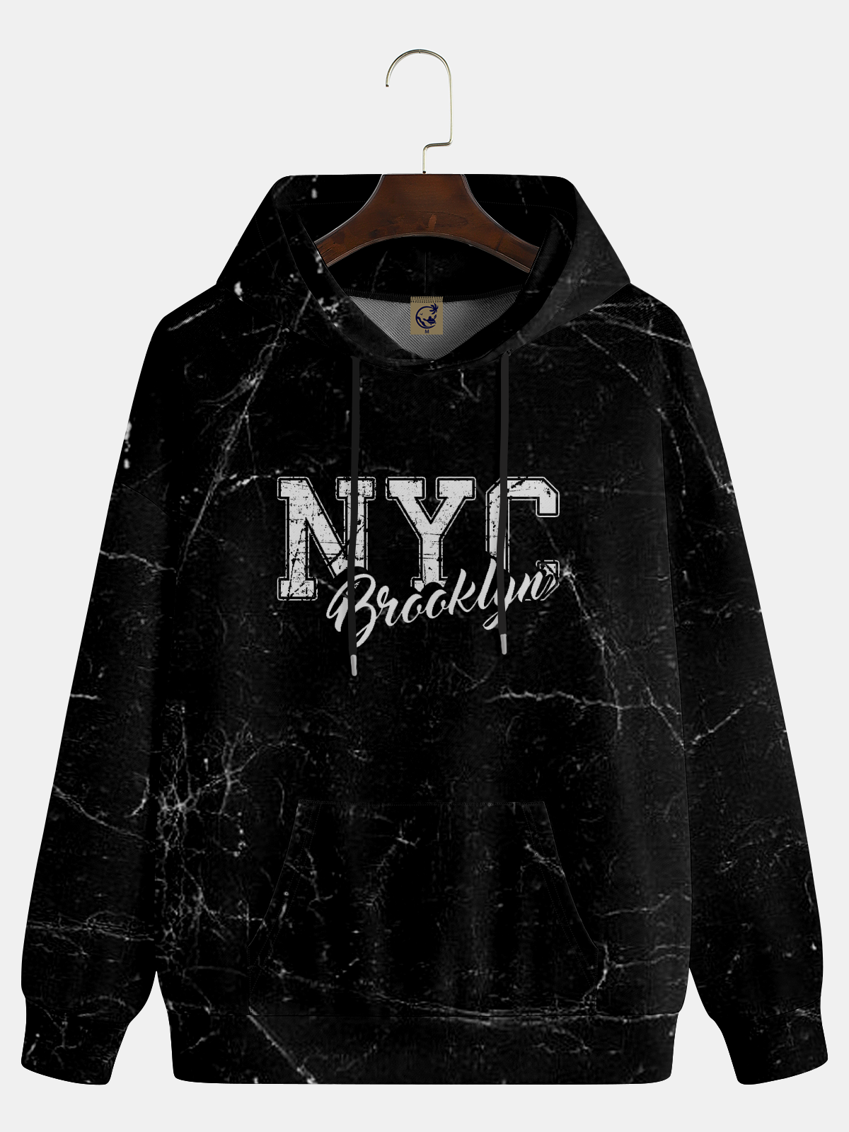 City Text Letter Casual Hoodie