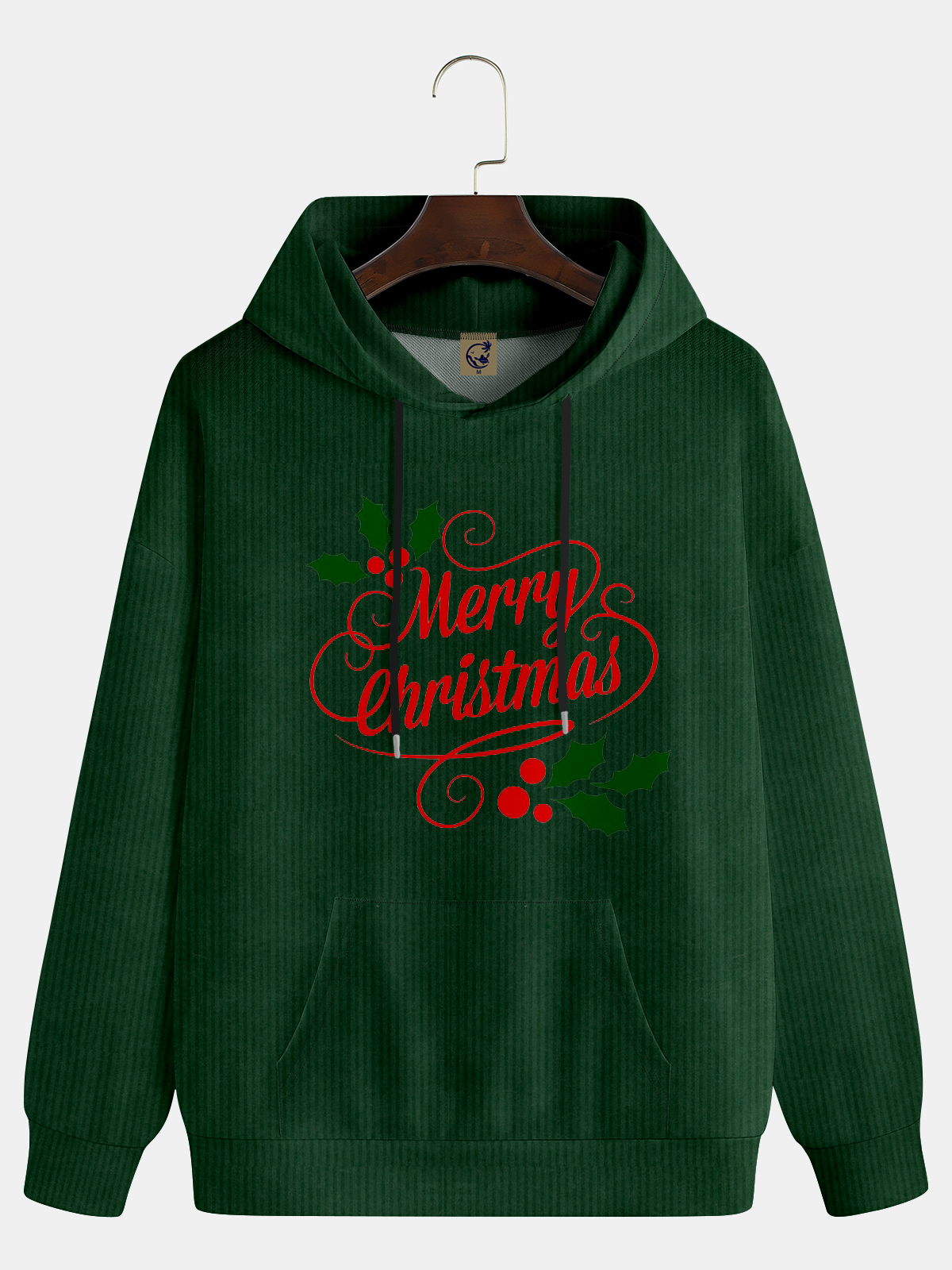 Christmas Text Letter Casual Hoodie