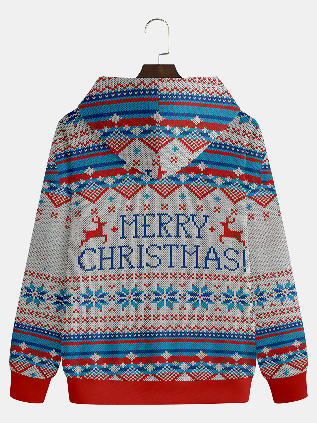 Christmas Fair Isle Casual Hoodie