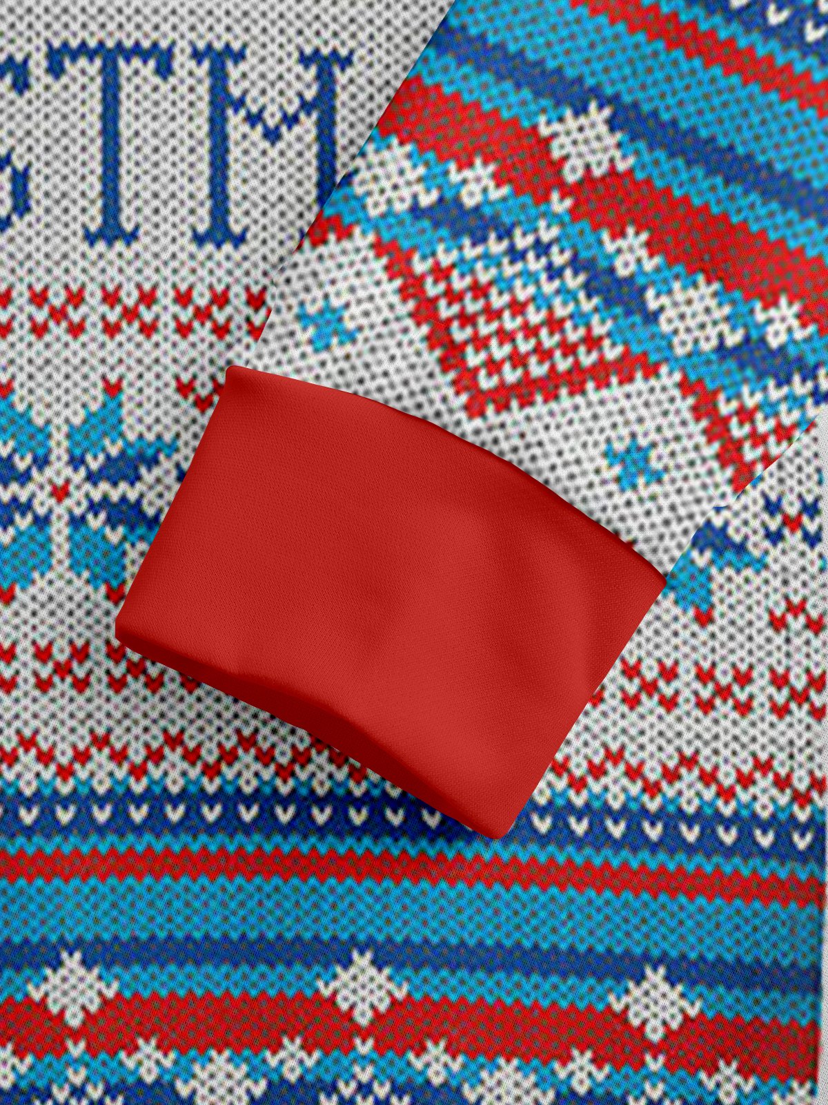 Christmas Fair Isle Casual Hoodie