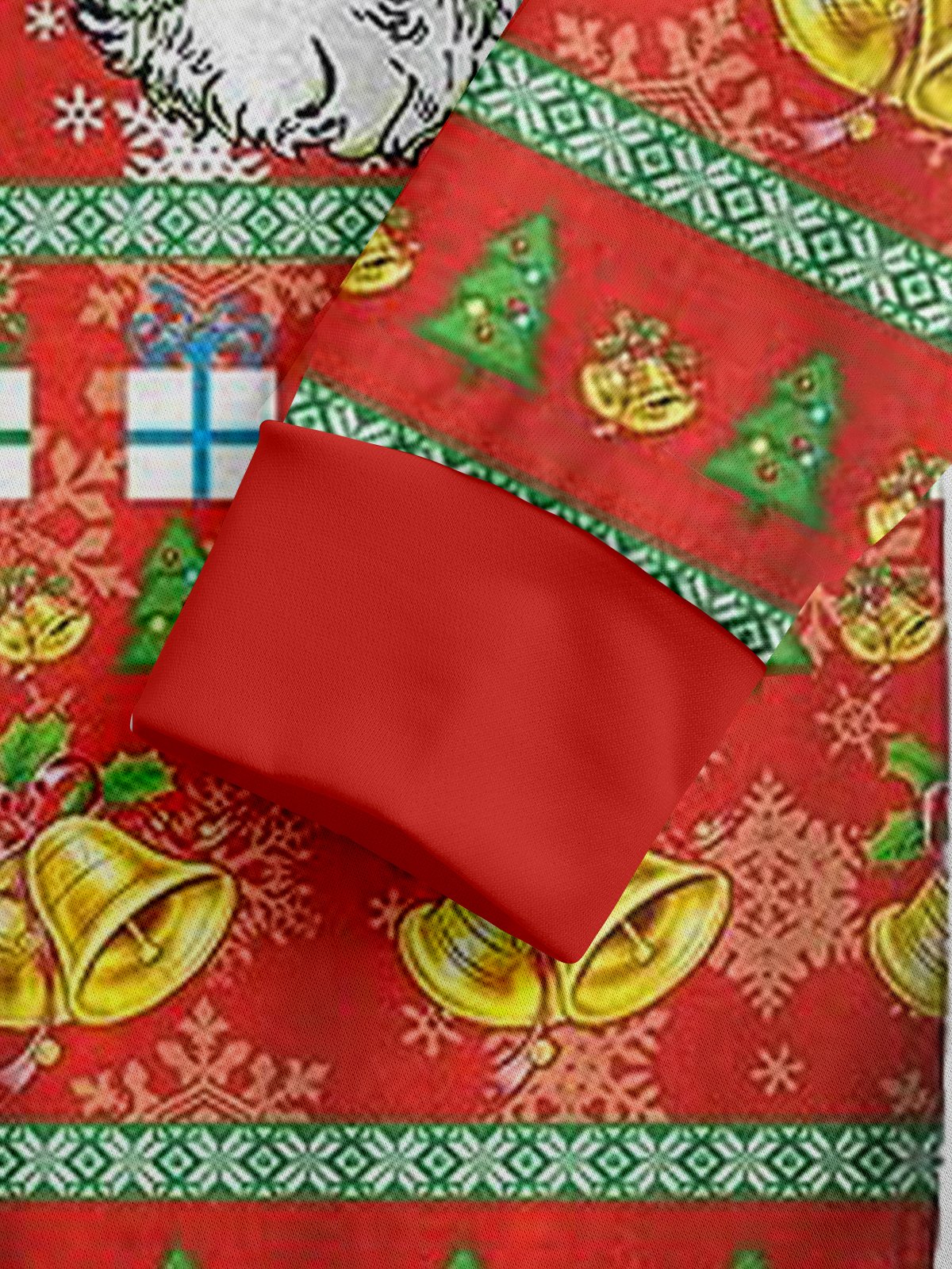 Santa Claus Fair Isle Casual Hoodie