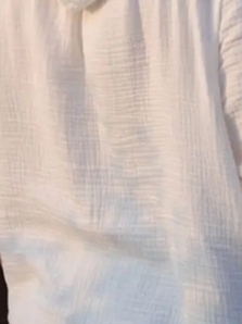 Cotton Plain Textured Long Sleeve Hooded Shirt