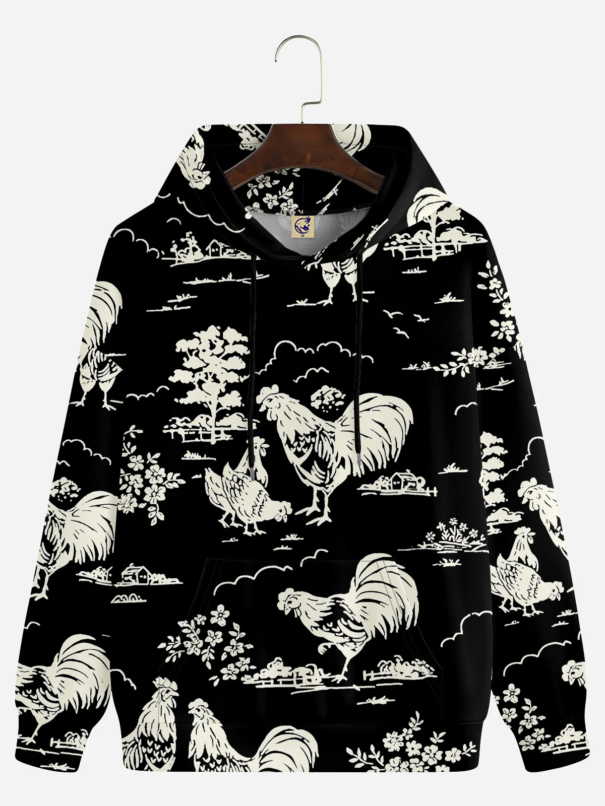 Japanese Rooster Casual Hoodie