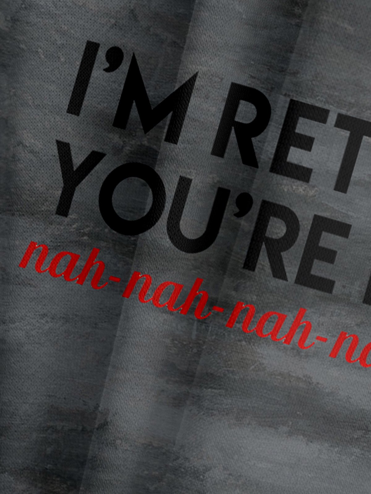 Retro Text Letters Casual Hoodie