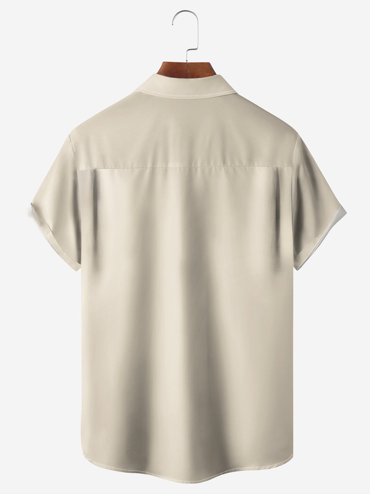 Medieval Pattern Chest Pocket Short Sleeve Bowling Shirt