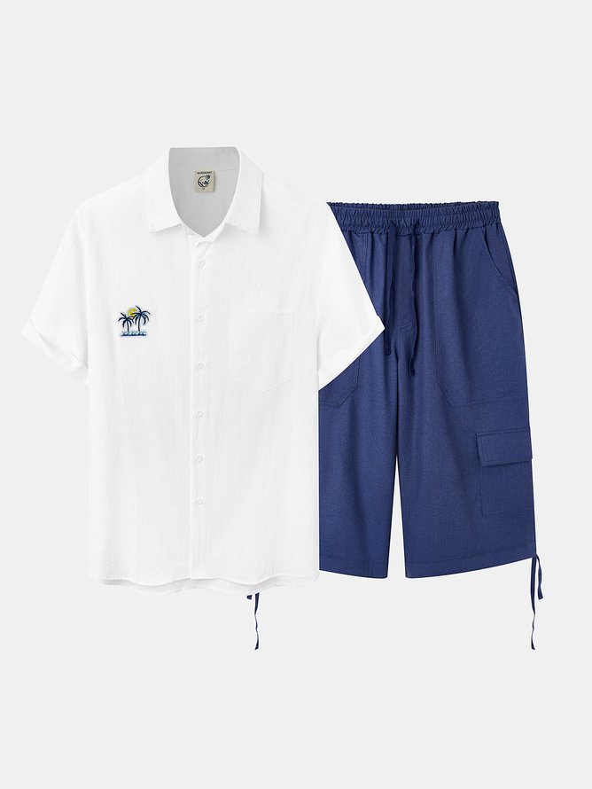 Plain Casual Cargo Shorts