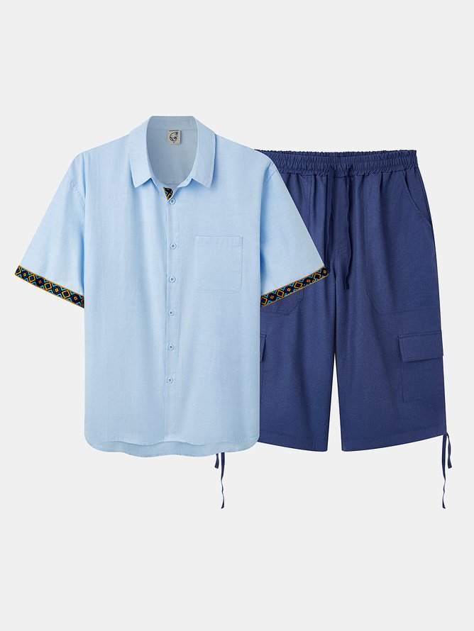 Plain Casual Cargo Shorts